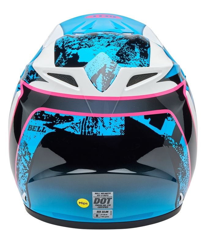 BELL MX-9 Mips Breakdance Gloss Blue/Pink