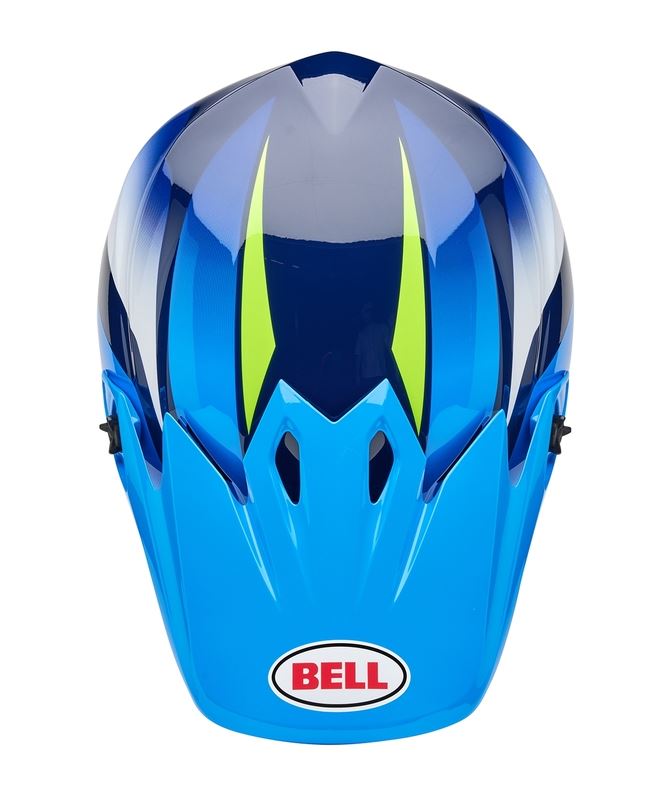 BELL MX-9 Mips Jackal Gloss Blue/Hi-Viz Yellow