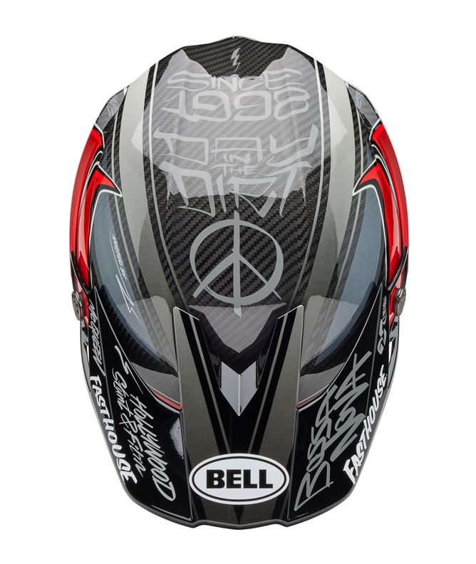 BELL Moto-10 Spherical Mips Fasthouse DITD 25 Gloss Gray/Red
