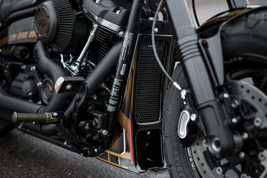 "Aggressor" Series Softail M8 Radiator Cover 2018-2025