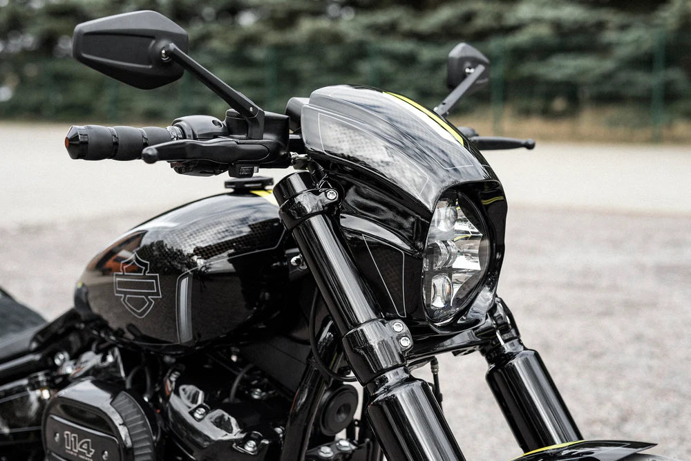 "Aggressor" Series Softail M8 Breakout FXBR FXBRS Headlight Fairing 2018-2025